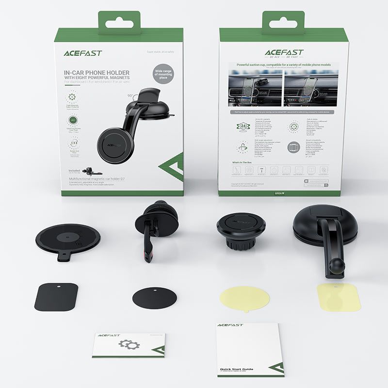 Автотримач для телефона ACEFAST D7 multifunctional magnetic car holder