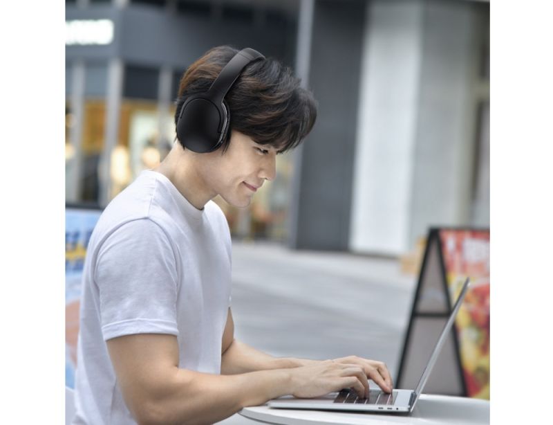 Бездротові накладні навушники Baseus Encok Wireless headphone D02 Pro Black (2022 Edition)