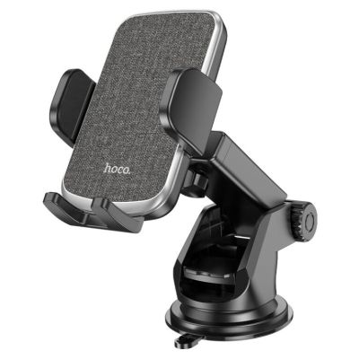 Автотримач для телефона HOCO CA95 Polaris push-type telescopic suction cup car holder Black