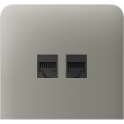 Бічна панель для вбудованої інтернет-розетки Ajax SideCover (LAN) vertical Olive (126226.319.OL)