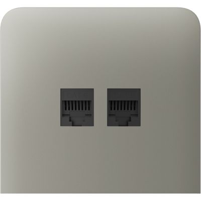 Бічна панель для вбудованої інтернет-розетки Ajax SideCover (LAN) vertical Olive (126226.319.OL)