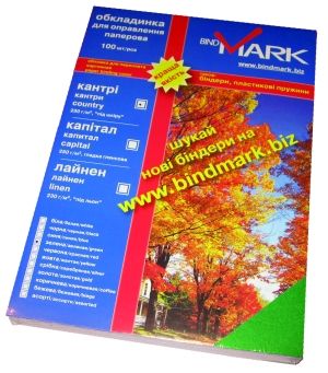 Обкладинки bindMARK Кантри А4, зелені, картон під шкіру (100 шт. в уп)