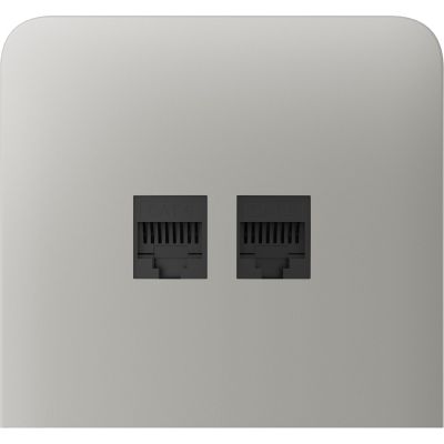 Бічна панель для вбудованої інтернет-розетки Ajax SideCover (LAN) vertical Oyster (126225.319.OY)