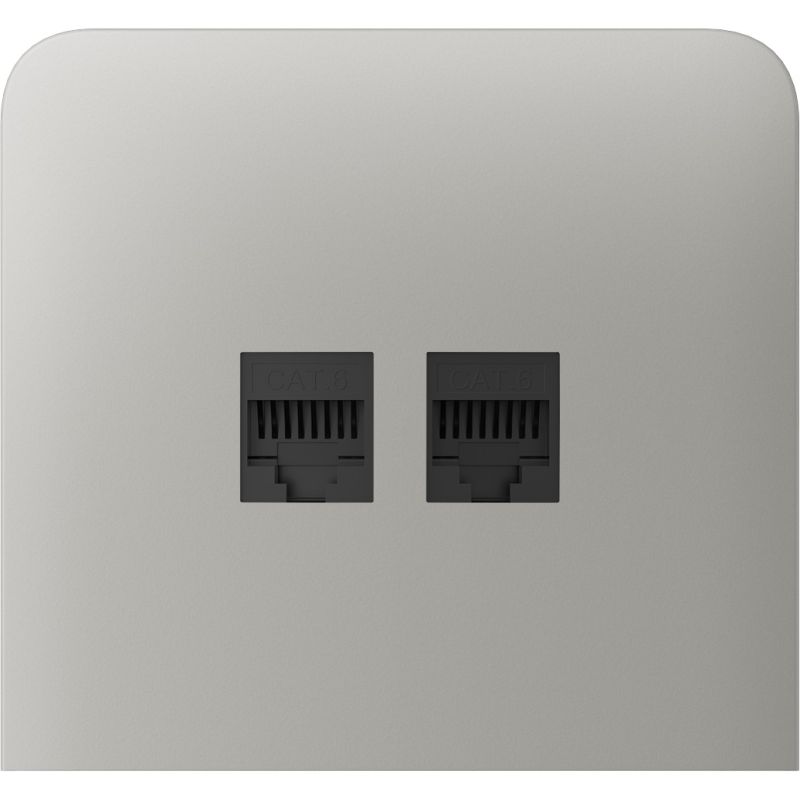 Бічна панель для вбудованої інтернет-розетки Ajax SideCover (LAN) vertical Oyster (126225.319.OY)