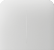 Бічна кнопка для двоклавішного вимикача Ajax SideButton (2-gang) vertical White
