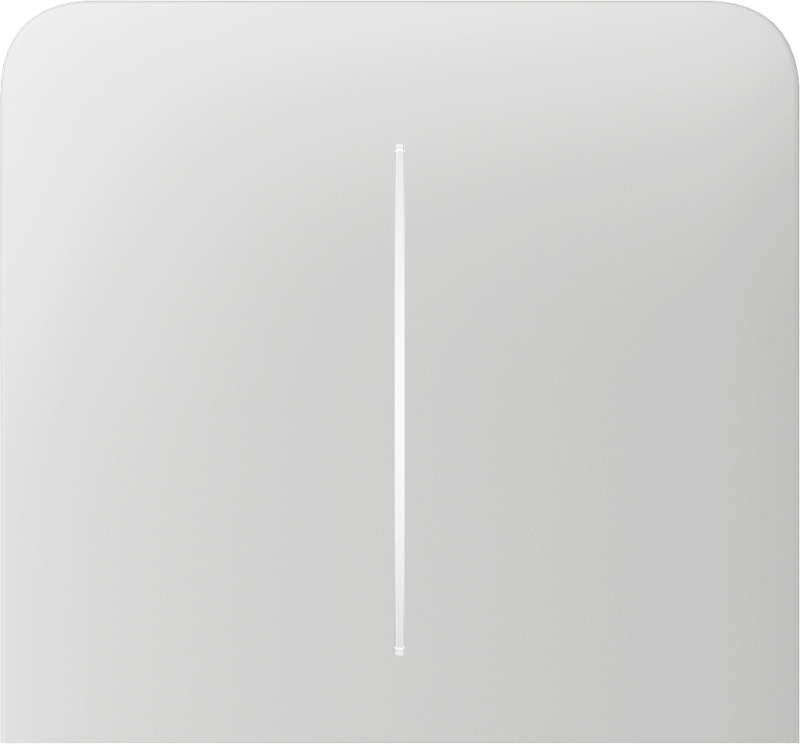 Бічна кнопка для двоклавішного вимикача Ajax SideButton (2-gang) vertical White