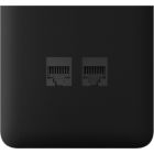 Бічна панель для вбудованої інтернет-розетки Ajax SideCover (LAN) vertical Black (126220.319.BL)