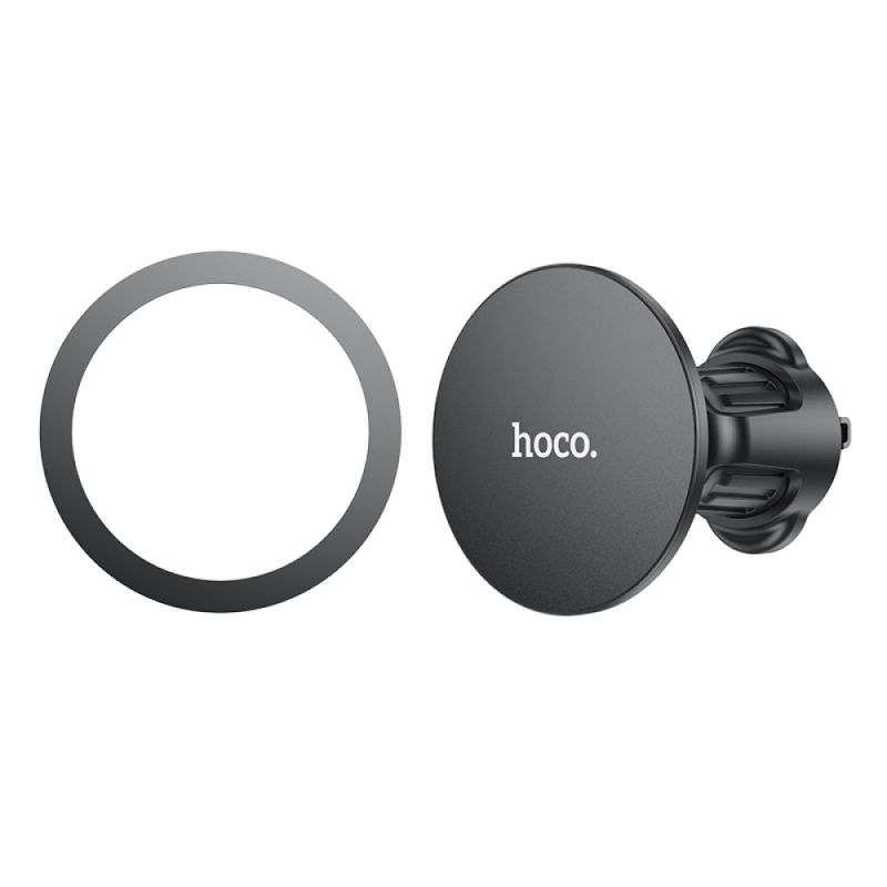 Автотримач для телефона HOCO H12 Fine jade ring magnetic car holder(air outlet) Black