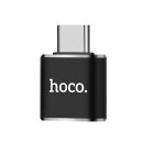 Перехідник HOCO UA36B C male to USB female OTG transparent adapter Black