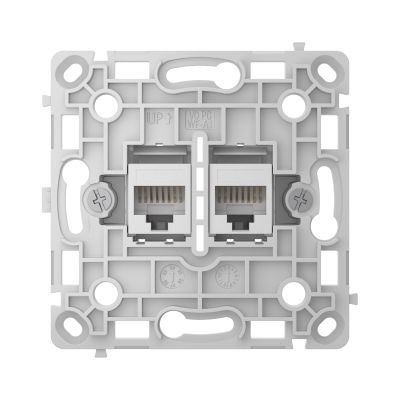 Механізм розетки Ajax OutletCore (LAN) Vertical White (126186.165.WH)