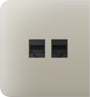 Бічна панель для вбудованої інтернет-розетки Ajax SideCover (LAN) Ivory (126213.319.IV)