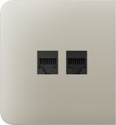 Бічна панель для вбудованої інтернет-розетки Ajax SideCover (LAN) Ivory (126213.319.IV)