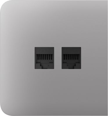 Бічна панель для вбудованої інтернет-розетки Ajax SideCover (LAN) Fog (126216.319.FG)