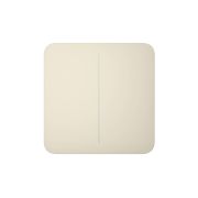 Кнопка для двоклавішного вимикача Ajax SoloButton (2-gang) Ivory