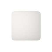 Кнопка для двоклавішного вимикача Ajax SoloButton (2-gang) White