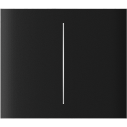 Центральна кнопка для двоклавішного вимикача Ajax CenterButton (2-gang) vertical Black
