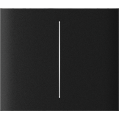 Центральна кнопка для двоклавішного вимикача Ajax CenterButton (2-gang) vertical Black