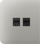 Бічна панель для вбудованої інтернет-розетки Ajax SideCover (LAN) Oyster (126217.319.OY)