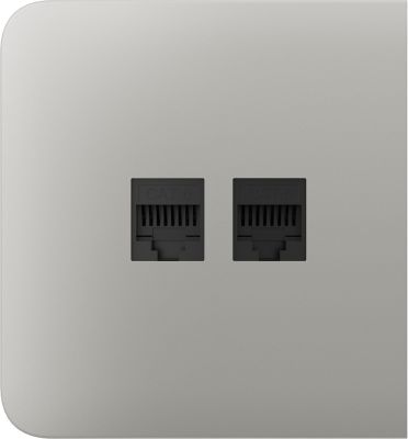 Бічна панель для вбудованої інтернет-розетки Ajax SideCover (LAN) Oyster (126217.319.OY)