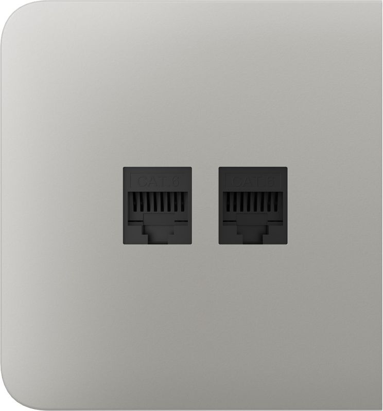 Бічна панель для вбудованої інтернет-розетки Ajax SideCover (LAN) Oyster (126217.319.OY)