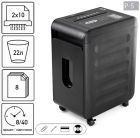 Знищувач документів JINPEX MR-2208MD (2x10)