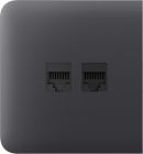 Бічна панель для вбудованої інтернет-розетки Ajax SideCover (LAN) Graphite (126215.319.GP)