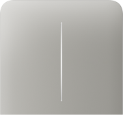 Бічна кнопка для двоклавішного вимикача Ajax SideButton (2-gang) vertical Oyster
