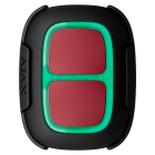 Бездротова тривожна кнопка для обʼєктів підвищеного ризику Ajax Superior DoubleButton G3 Jeweller Black (138643.79.BL1)