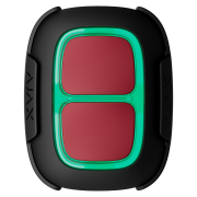 Бездротова тривожна кнопка для обʼєктів підвищеного ризику Ajax Superior DoubleButton G3 Jeweller Black (138643.79.BL1)