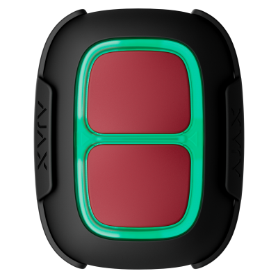 Бездротова тривожна кнопка для обʼєктів підвищеного ризику Ajax Superior DoubleButton G3 Jeweller Black (138643.79.BL1)
