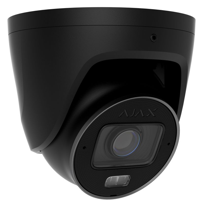 Дротова IP-камера відеоспостереження Ajax TurretCam HLVF (5 Mp) Black (126280.197.BL1)