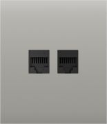 Передня панель для вбудованої інтернет-розетки Ajax CenterCover (LAN) Oyster (126201.318.OY)