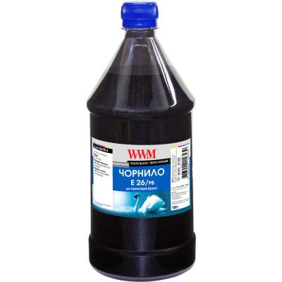 Чорнило WWM Epson XP-600/XP-605/XP-700 1000г Photo Black (E26/PB-4)