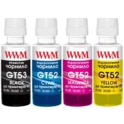 Чорнило WWM HP GT52/53, 4х100г (B/C/M/Y) для Ink Tank 115/315/319 (GT53SET)