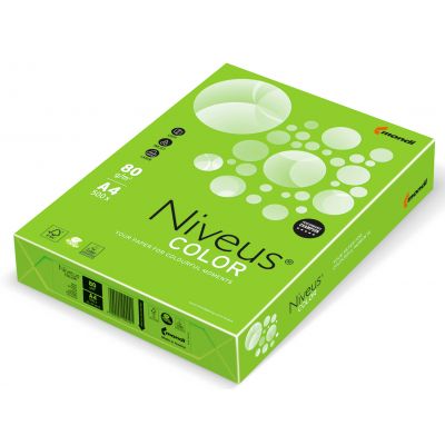 Папір Mondi Niveus COLOR NEON Green A4, 80g, 500sh (A4.80.NVN.NEOGN.500)