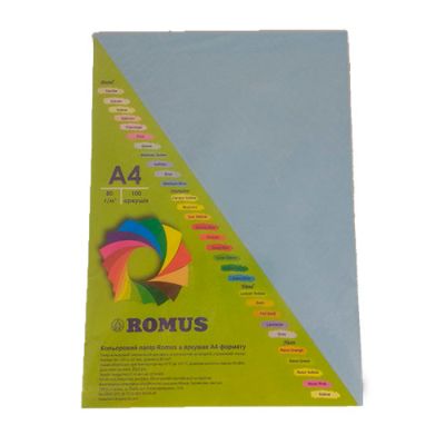 Папір Romus A4 160 г/м2 100sh Sky-blue (R50669)