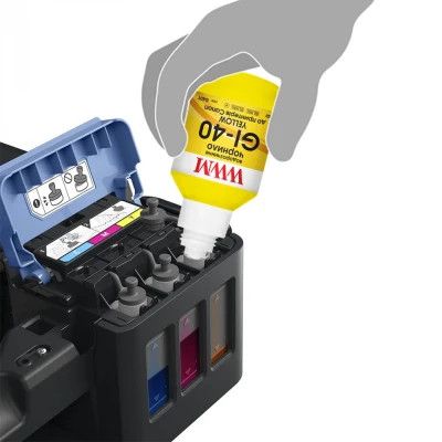 Чорнило WWM Canon GI-40 для G5040/G6040 190г Yellow (KeyLock) (G40Y)