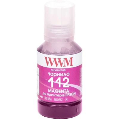 Чорнило WWM Epson L11160/6490 №112 140г Magenta pigmented (E112MP)