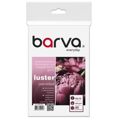 Фотопапір Barva 10x15, 260 g/m2, Everyday, semi-glossy, 60c (IP-LE260-400)