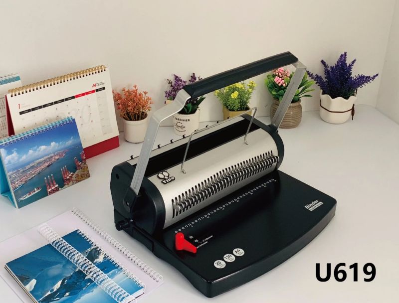 Біндер на металеву пружину YIBO U619AR круглі отвори
