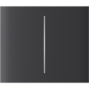 Центральна кнопка для двоклавішного вимикача Ajax CenterButton (2-gang) vertical Graphite