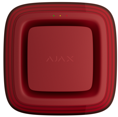 Бездротовий адресний пожежний оповіщувач світлозвуковий Ajax EN54 FireProtect (Sounder/VAD) Jeweller Red (118601.279.RD1)