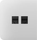 Бічна панель для вбудованої інтернет-розетки Ajax SideCover (LAN) White (126211.319.WH)