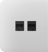 Бічна панель для вбудованої інтернет-розетки Ajax SideCover (LAN) White (126211.319.WH)