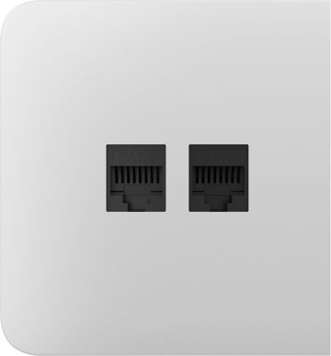 Бічна панель для вбудованої інтернет-розетки Ajax SideCover (LAN) White (126211.319.WH)